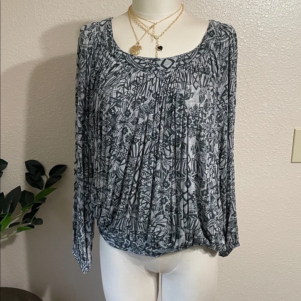 Free people print top